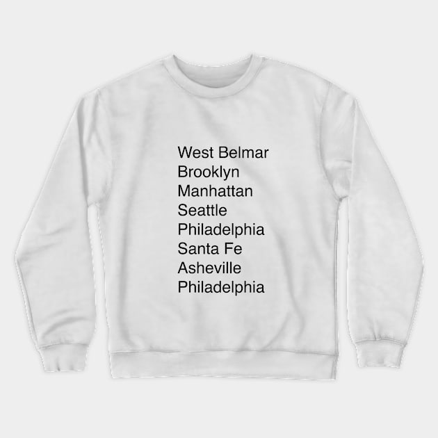 Personal Places Crewneck Sweatshirt by unicornlove